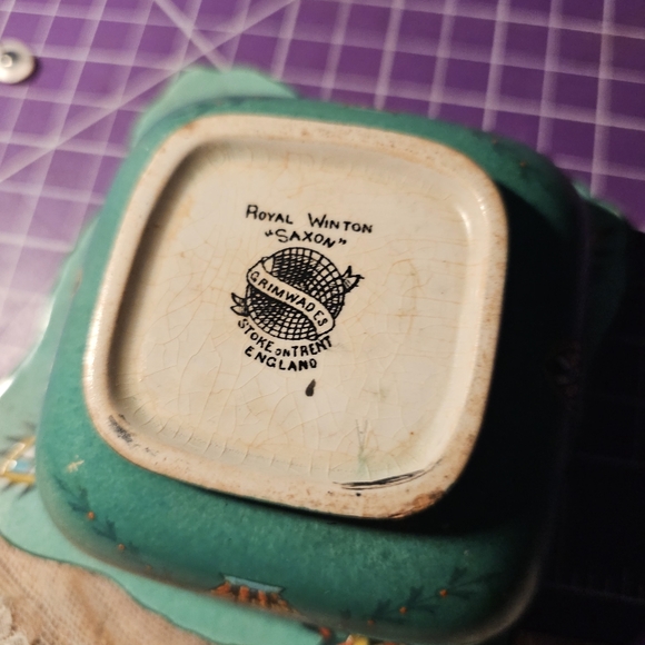 Vintage jam dish and plate - Picture 4 of 4